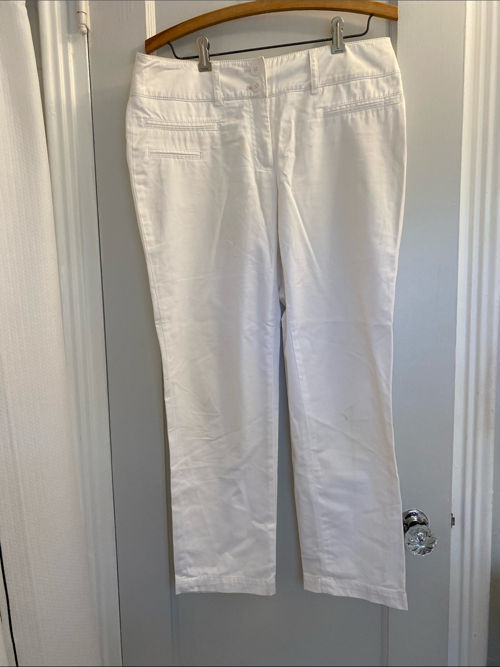 Kenar White Straight-Leg Pants